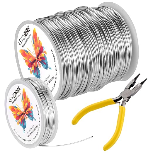 16 Gauge Aluminum Wire 164 Feet KSVZS Bendable Metal Wire by KSVZS