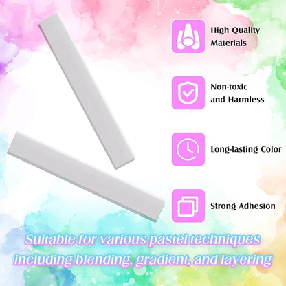 24 Pcs Soft Pastel Drawing Chalk Set Square Sketch Chalk Non-toxic Artist - Image 3