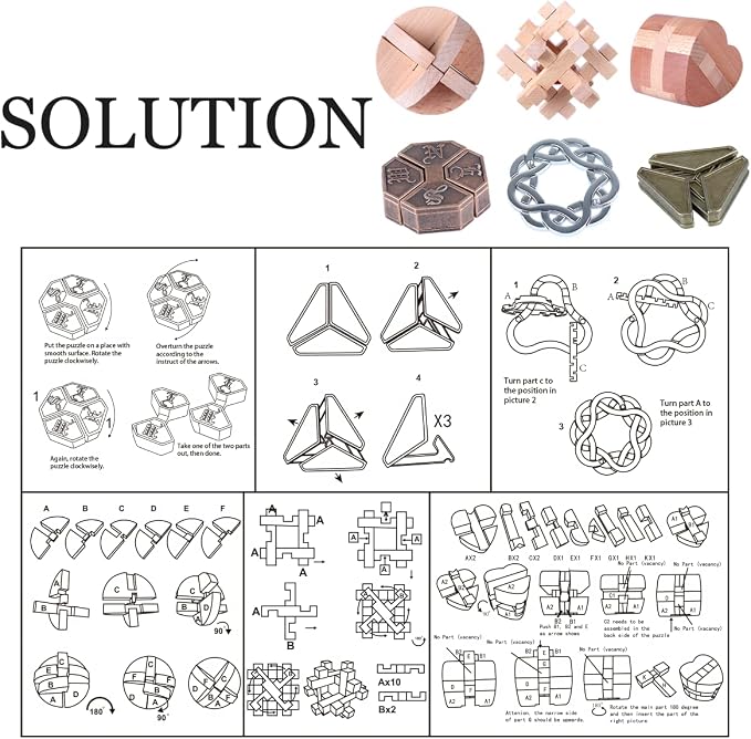 Brain Teaser Puzzle for Adults Puzzles Metal Hole Lock Adult Educational Toy - Image 3