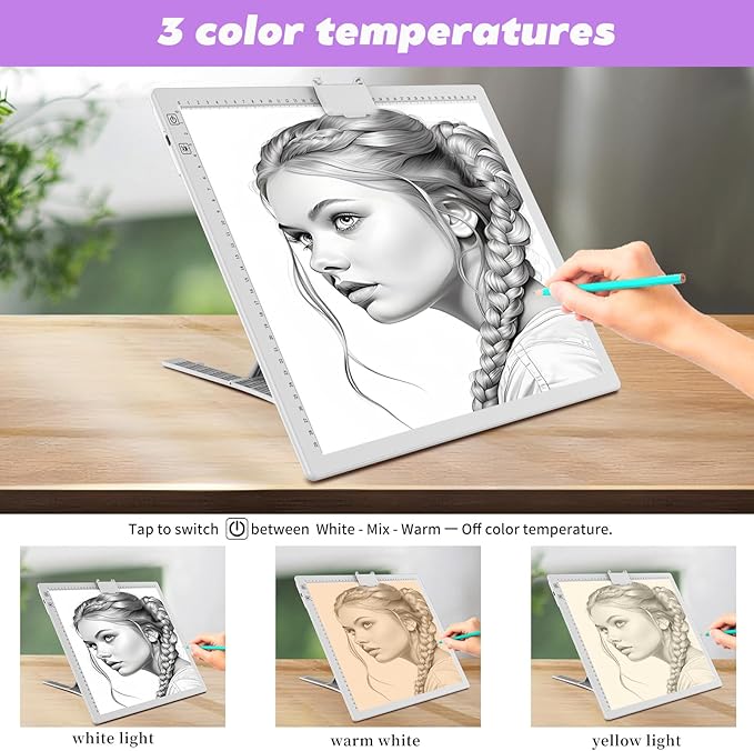 Wireless Rechargeable A3 Light Pad - Image 2