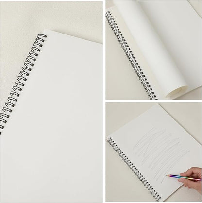 Qilery 24 Pcs 8.5 x 11'' Sketch Book Pads Bulk 30 Sheets Each Spiral Sketchbook - Image 5