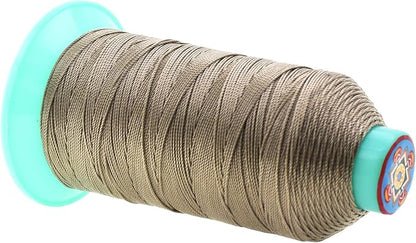 Mandala Crafts Bonded Nylon Thread Dark Beige Heavy Duty Sewing Threads - Image 2