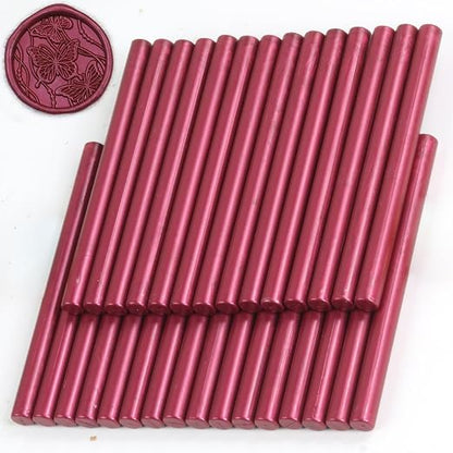 Purplish Red Wax Seal Sticks, HOSEALING Glue Gun Wax Seal Sticks by HOSEALING