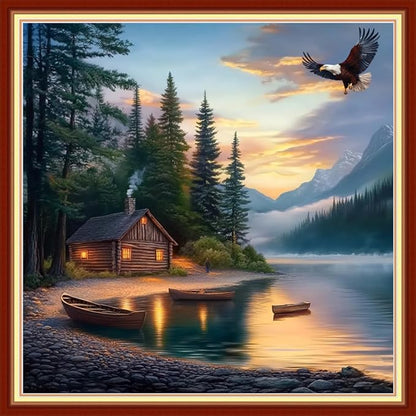 Joyhoor Cross Stitch Kits for Beginners Stamped Cross-Stitch Supplies by JoyhoorCrossStitchKits