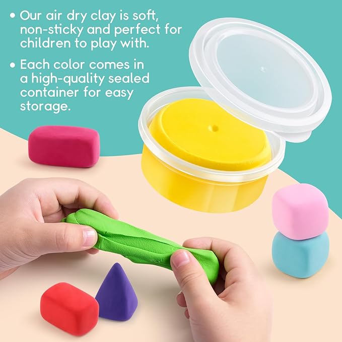 Drama Planet Air Dry Clay Kit for Kids - Image 6