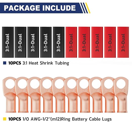 haisstronica 10pcs 1/0 AWG - Image 4