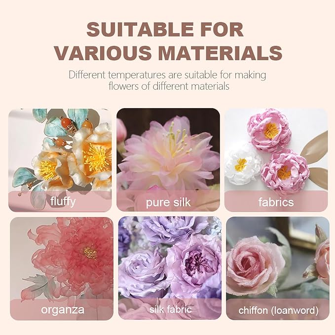Flower Making Kit, Electric Fabric Flower Maker, Artificial Flower Ironing - Image 6