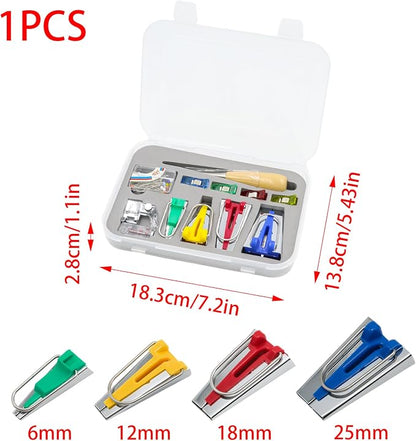 Funstreet Comprehensive Bias Tape Maker Kit, Fabric Tape Tools Sewing Machine - Image 2