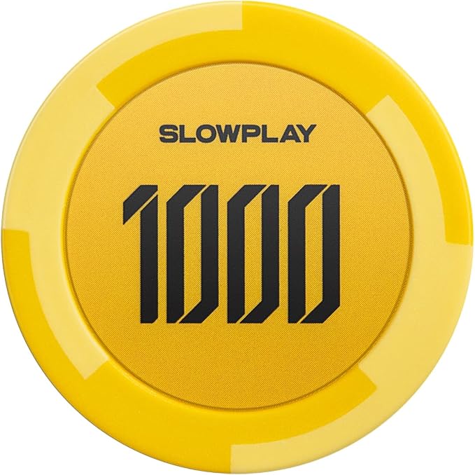 SLOWPLAY Godel Clay Poker Chips, 14 Grams Heavyweight Clay Composite, 40mm by SLOWPLAY