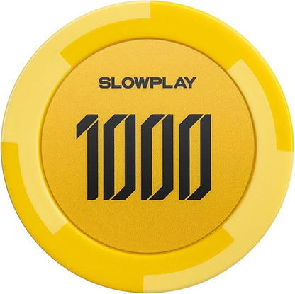 SLOWPLAY Godel Clay Poker Chips, 14 Grams Heavyweight Clay Composite, 40mm by SLOWPLAY