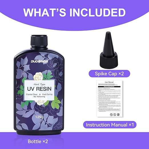 UV Resin 250g, DUDONGA Low Viscosity Crystal Clear Ultraviolet Thin Epoxy Resin - Image 7