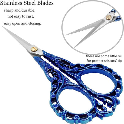BIHRTC 4.5Inch Cross Stitch Sewing Scissors Small Sharp Scissor - Image 2