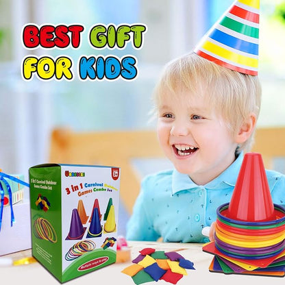 unanscre 31PCS 3 in 1 Carnival Outdoor Games Combo Set - Image 7