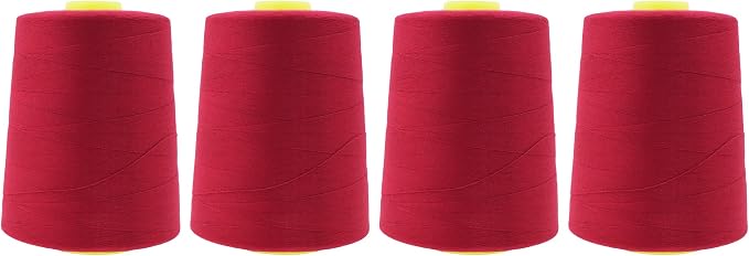 Mandala Crafts 4 Pack of Serger Threads Cones Spools by MandalaCrafts