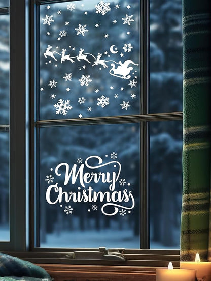 Christmas Stencils for Crafts Reusable Christmas Window Stencil Xmas Village - Image 4