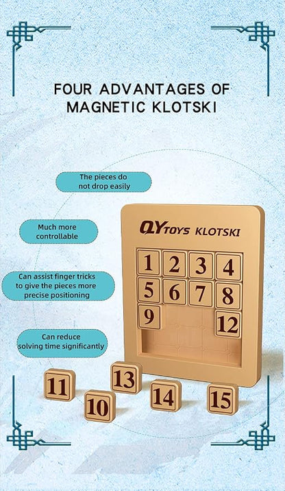Cuberspeed magnetized Klotski Puzzle Slide Number Puzzle Puzzle Brain Teasers - Image 3