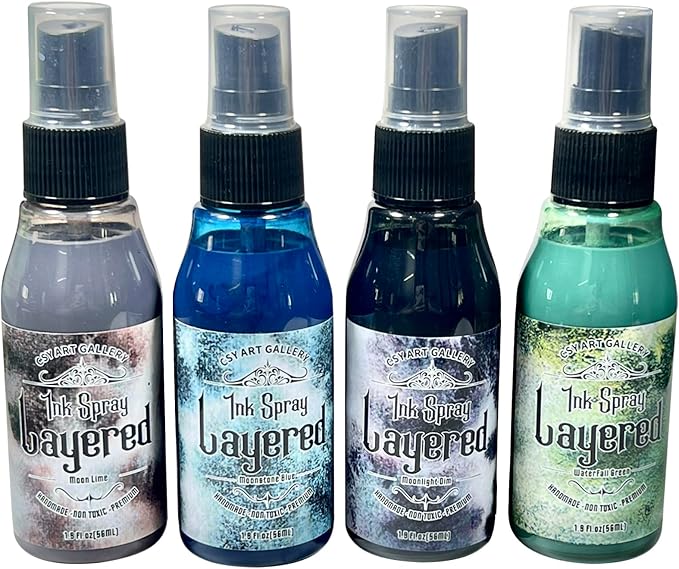 CSY Art Gallery Layered Ink Oxide Spray Set Junk Journal Art Craft Inks - Image 3