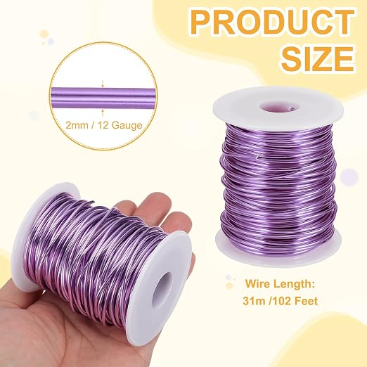 uxcell 12 Gauge / 2mm Anodized Aluminum Wire - Image 2