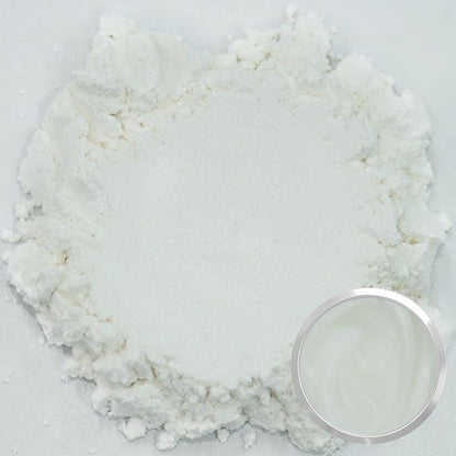 Matio White Mica Powder for Epoxy Resin, 1.8oz/ 50g Pearlescent Effect Mica - Image 2