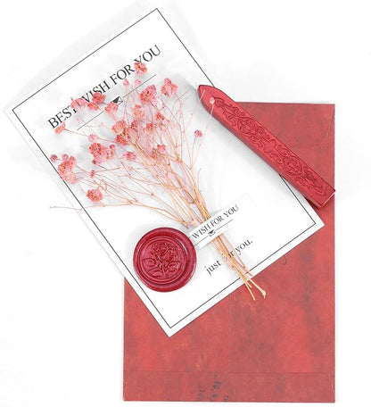 Yoption 5Pcs Sealing Wax Sticks, Vintage Totem Fire Manuscript Flashing Wine - Image 6