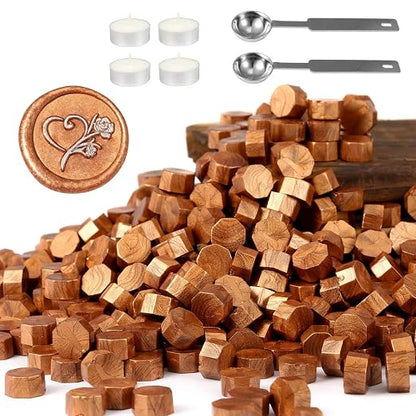 Yoption 360 Pcs Metallic Copper Sealing Wax Beads Set by Yoption