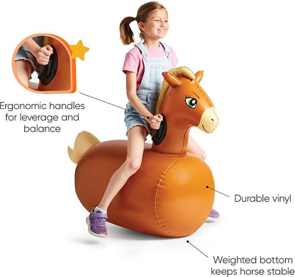 HearthSong Hop 'n Go Inflatable Bouncing Ride-On, Outdoor Play, Ages 5 and Up - Image 4