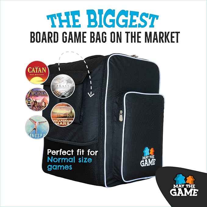 Board Game Bag: Ultimate Backpack, Travel Organizer, Storage & Carrying Case - Image 5