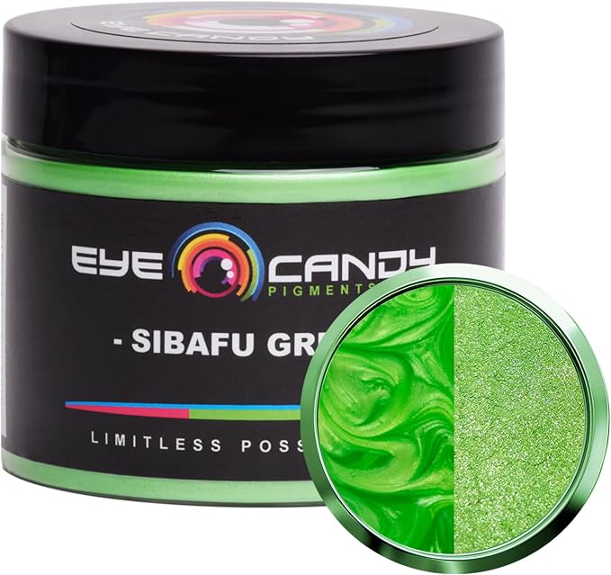 Eye Candy Pigments Premium Green Mica Powder by EyeCandyPigments