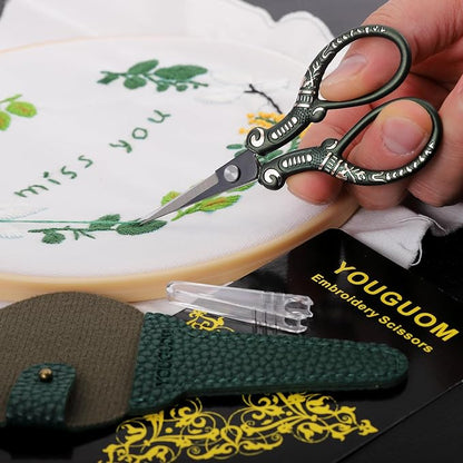 Vintage Craft Scissors with Case, Sharp Sewing Scissor - Image 6
