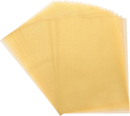 MECCANIXITY Colored Vellum Paper, 20 Sheet Gold Transparency 11.7 x 8.2 by MECCANIXITY