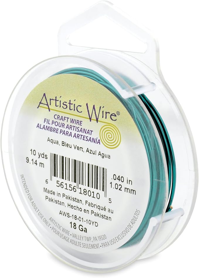 Artistic Wire, 18 Gauge Tarnish Resistant Colored Copper Craft Wire, 10 yd by Unknown