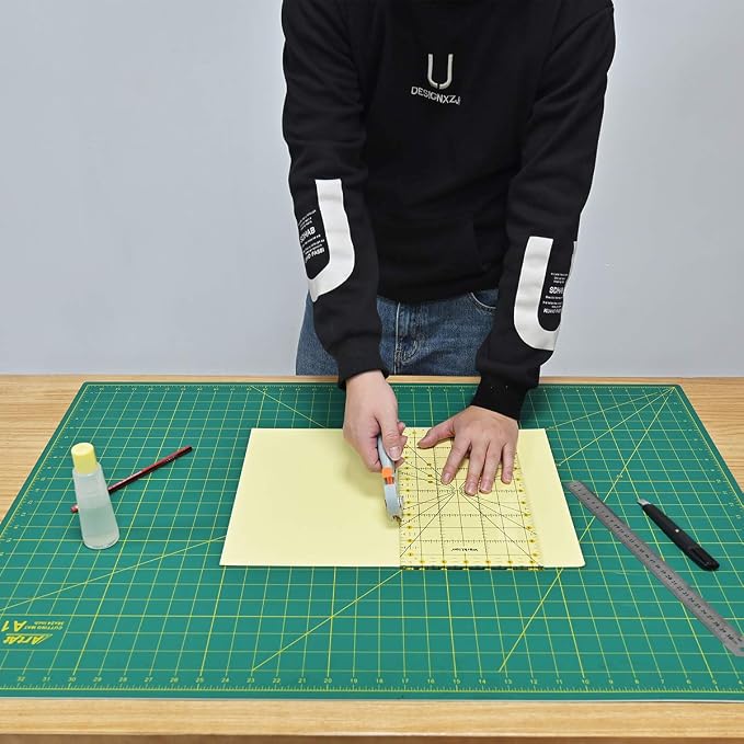 ArtAt Self Healing Cutting Mat: 24 x 36 inch Green Large 5-Ply Double-Sided - Image 5