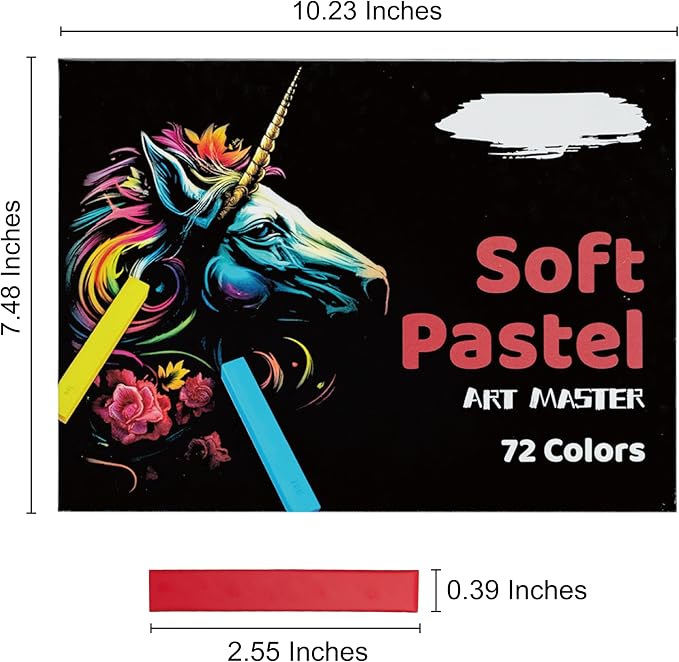 Soft Pastels Set, Square Chalk Pastel Sticks, Students & Beginners, Blending & - Image 7