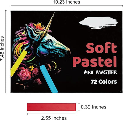 Soft Pastels Set, Square Chalk Pastel Sticks, Students & Beginners, Blending & - Image 7