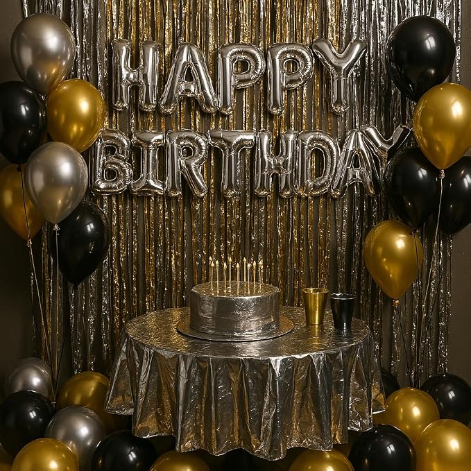 Anderson's Silver Shiny Metallic PVC Roll: 47" x 100' Flame-Resistant Event - Image 5