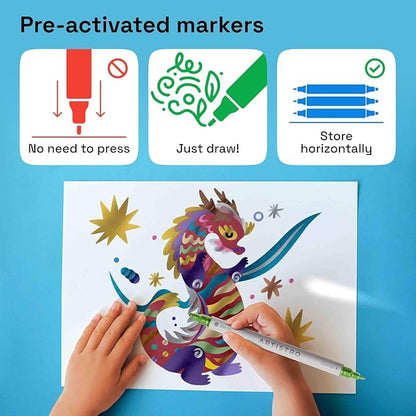 ARTISTRO 24 Metallic Dual-Tip Acrylic Paint Markers - Image 6