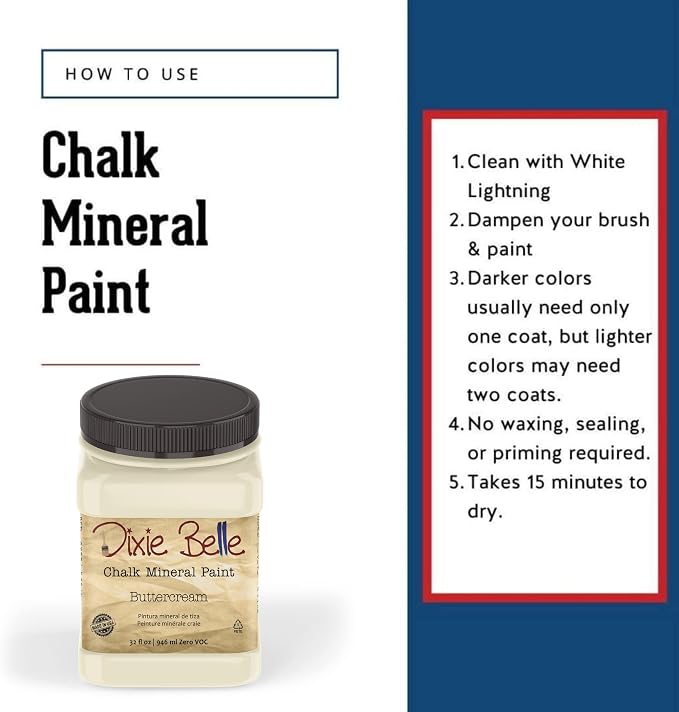 Dixie Belle Paint Company Chalk Finish Furniture Paint - Image 3