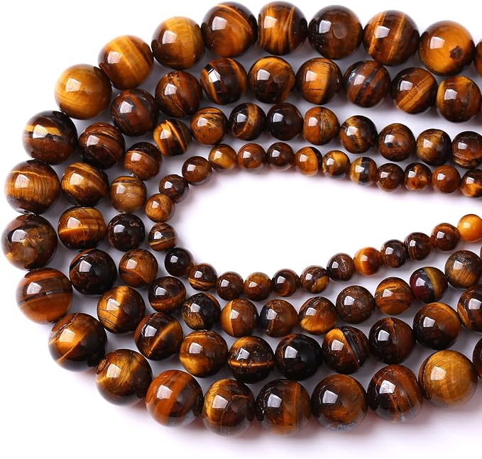 4mm 90pcs Natural Iron Yellow Tiger Eye Stone Beads - Image 3