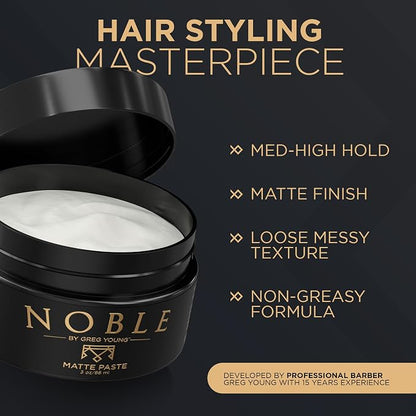 Strong Hold Matte Hair Paste | Flexible & Long-Lasting Sculpting Paste - Image 2