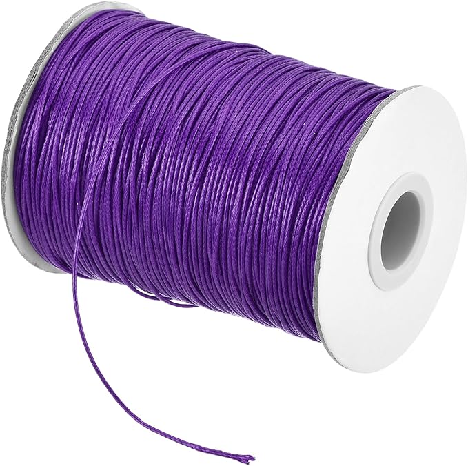 MECCANIXITY Waxed Cord 1.2mm Waxed Polyester Cord 175 Yard Wax String by MECCANIXITY