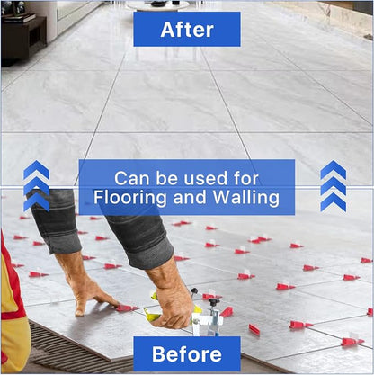 Tile Leveling System Clips Spacers Tile Leveler Clips DIY Tile Leveler Spacers - Image 6