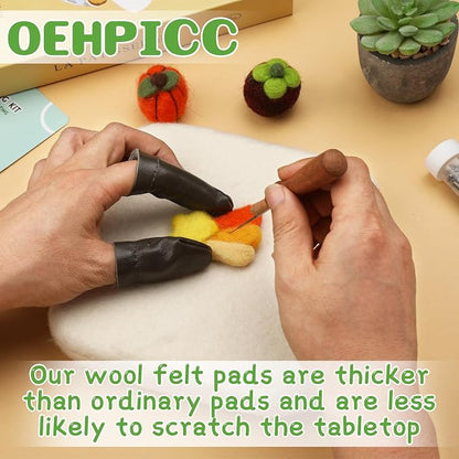 OEHPICC 128 Pcs Needle Felting Tools, 6×6 Inch Wool Felting Pad, Felting Tools - Image 4