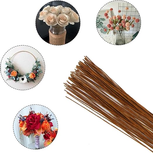 Decora 24 Gauge Brown Floral Wire 16 inch, 50/Package - Image 5