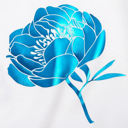 VINYL FROG Metallic Foil HTV Vinyl Roll 12" x5ft Blue Heat Transfer Vinyl - Image 7