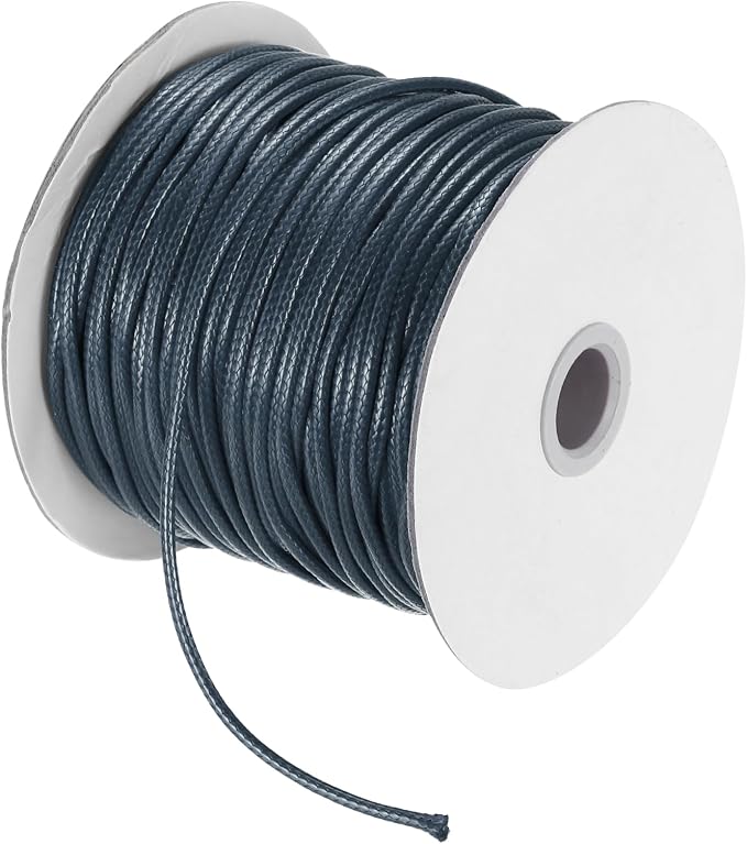 MECCANIXITY Waxed Cord 2.5mm Waxed Polyester Cord 87 Yard Wax String by MECCANIXITY