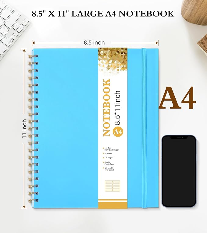 Spiral Notebook Journal 8.5” x 11”, Lined Notebooks - Image 2