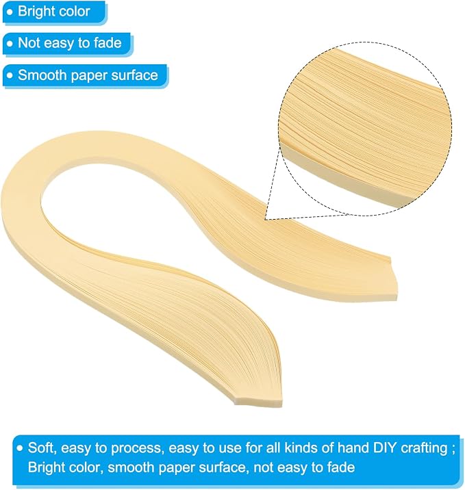 PATIKIL Quilling Strips Paper 600pcs 5mm 39cm Origami Paper Quilling Kits - Image 3