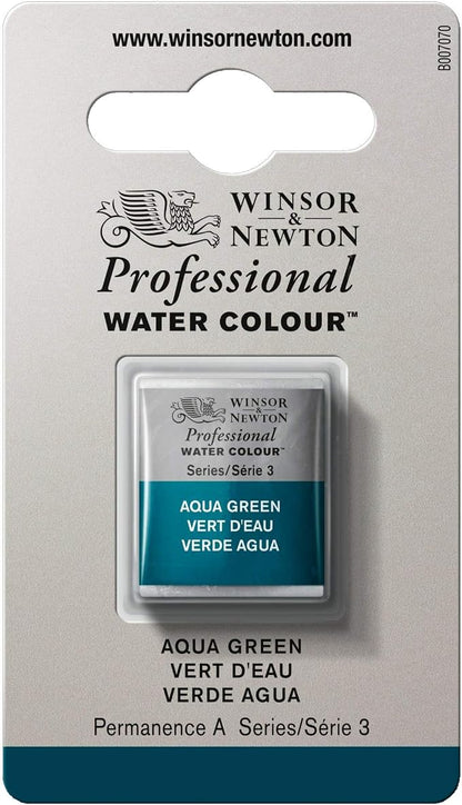 Winsor & Newton Professional Water Colour Paint, Half Pan, Aqua Green by WinsorNewton