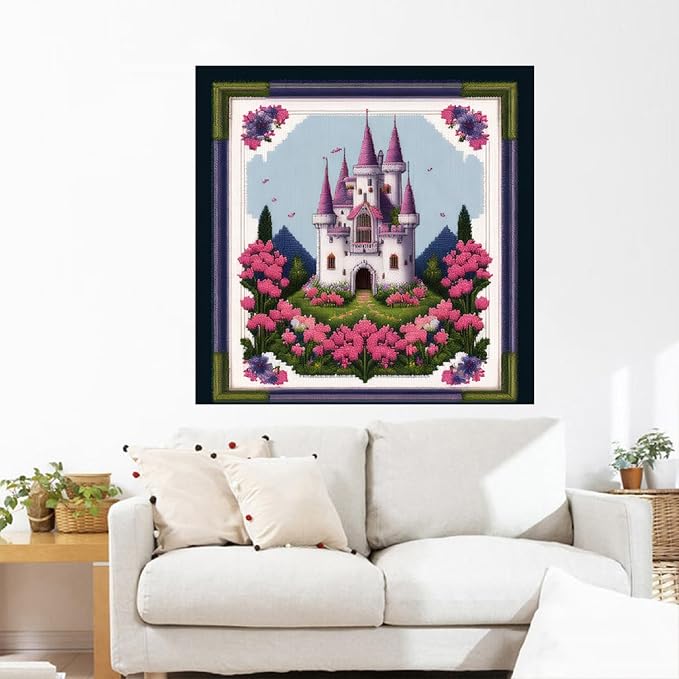 Joyhoor Cross Stitch Kits for Beginners Stamped Cross-Stitch Supplies - Image 2