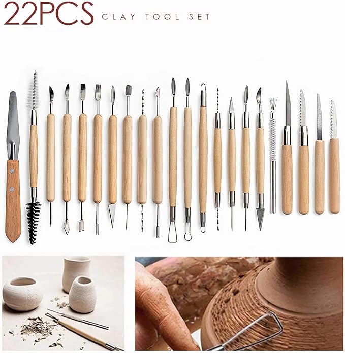 Clay Tools 46PCS Pottery Tools Clay Sculpting Tools Polymer Clay Tools Kit - Image 2
